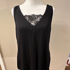 Nine Britton Azriel Black Lace Accent Women's Camisole